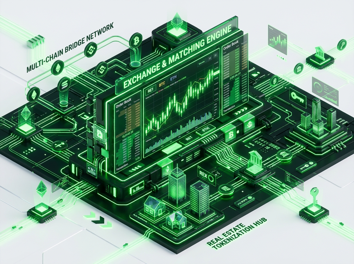 3D Real Estate Tokenization & Exchange Engine Blueprint