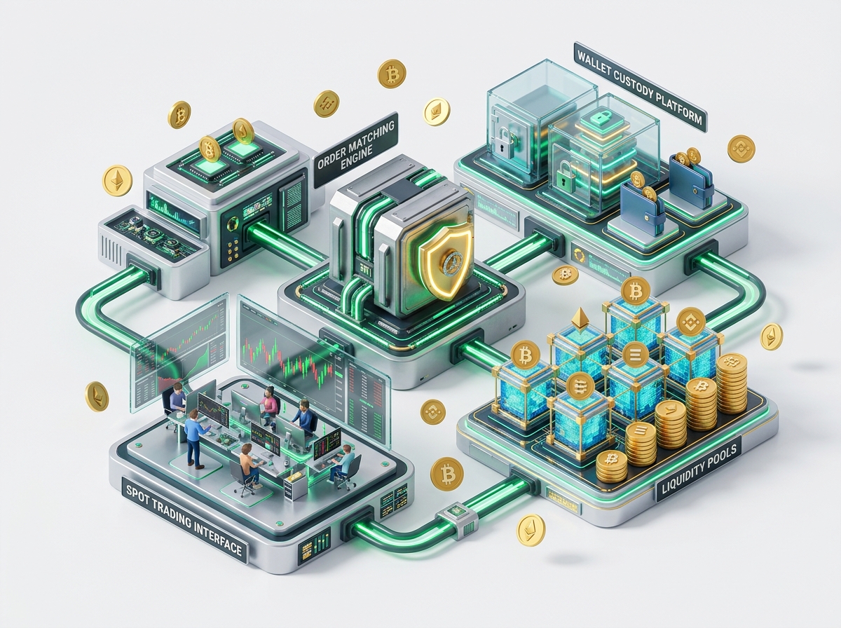 Production-Grade Binance Clone Script 3D Architecture Ecosystem