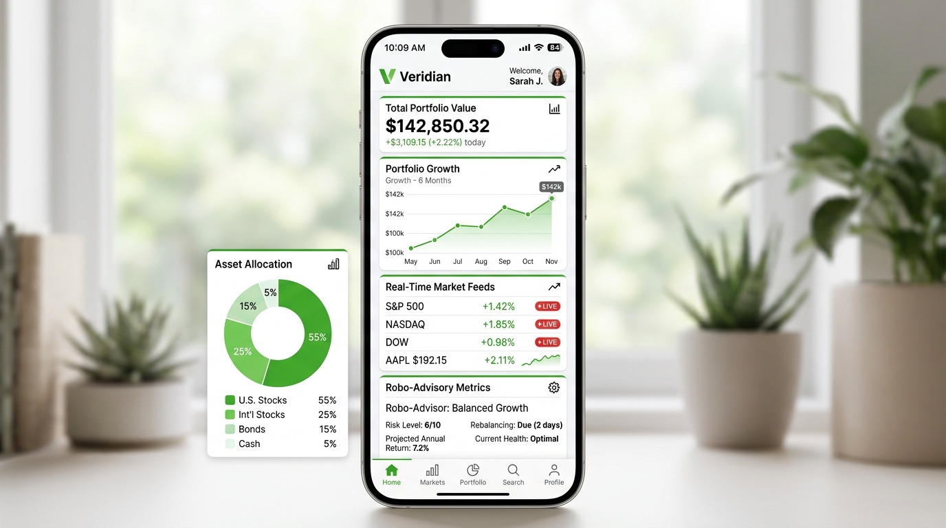 Investment & Wealth App UI Showcase