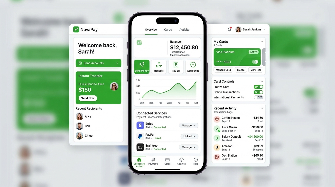 Payments & Digital Wallet UI Showcase