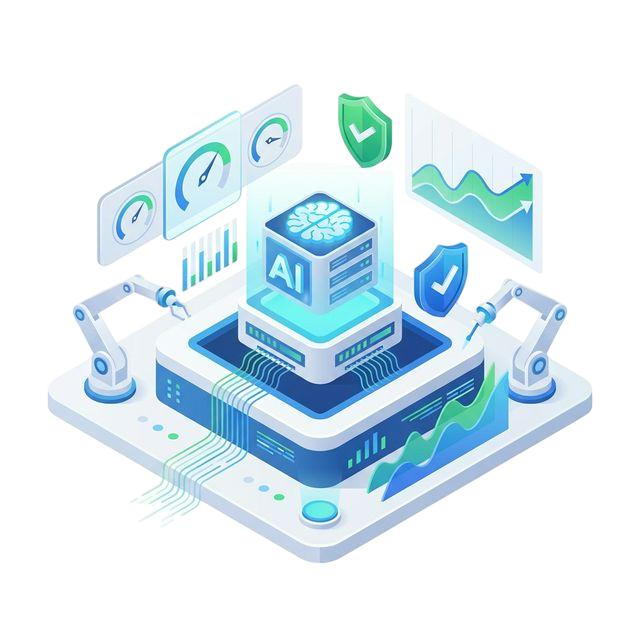AI & Automation 3D Graphic