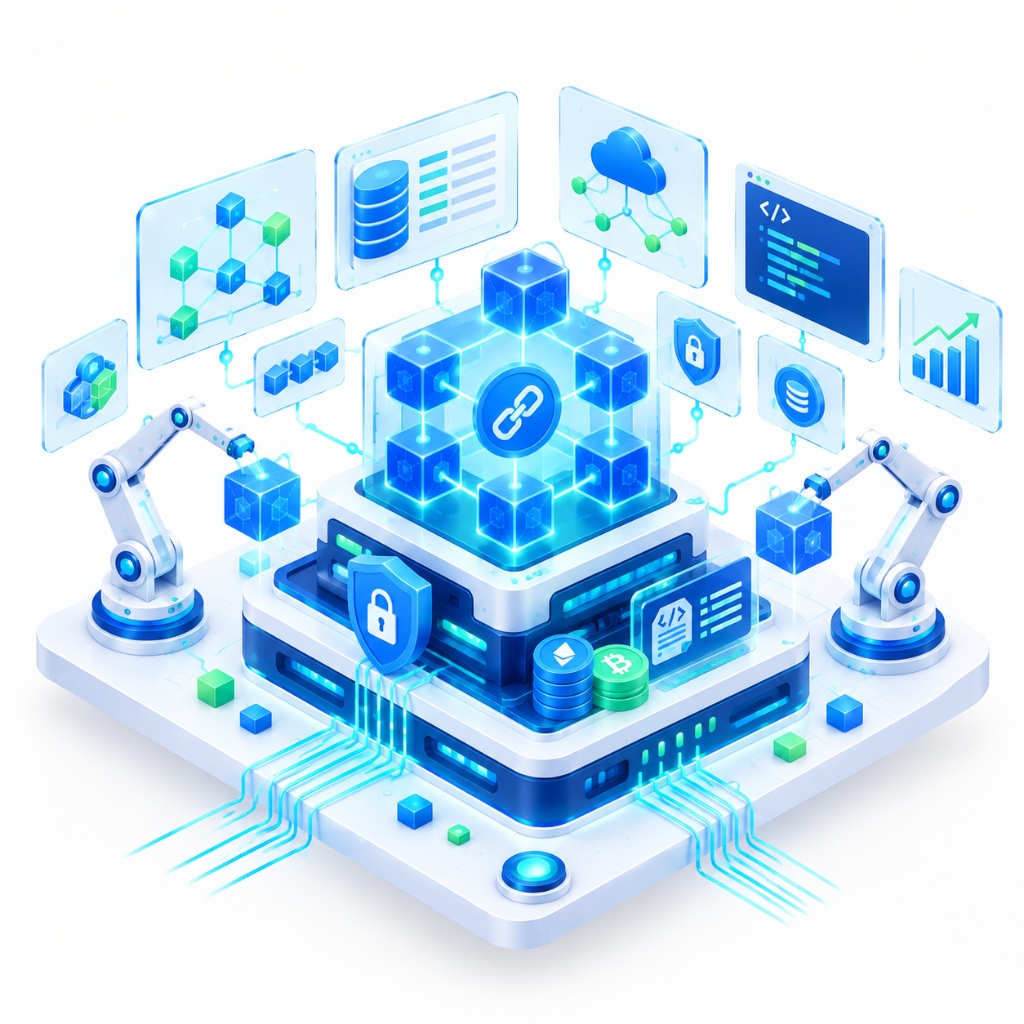 Blockchain & Web3 3D Graphic