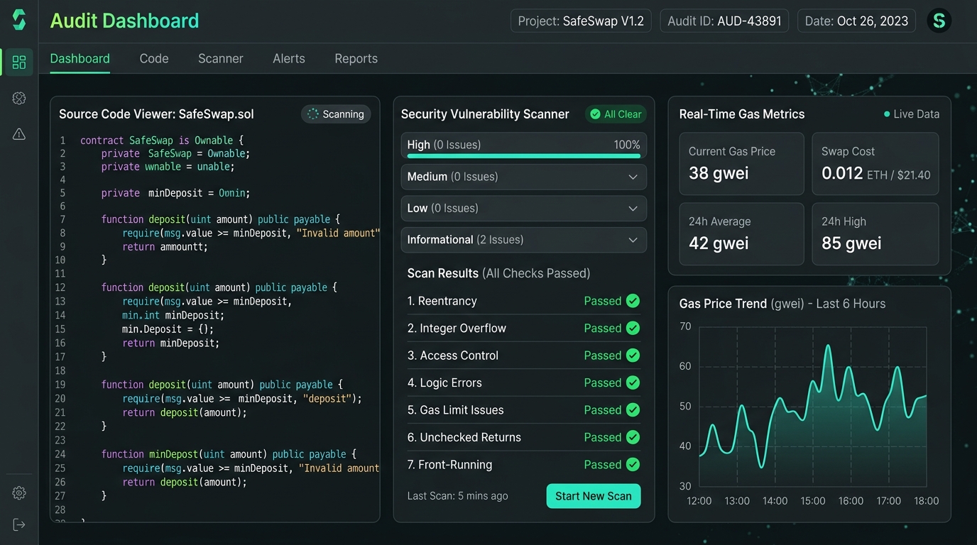 Smart Contract Security Audit Dashboard