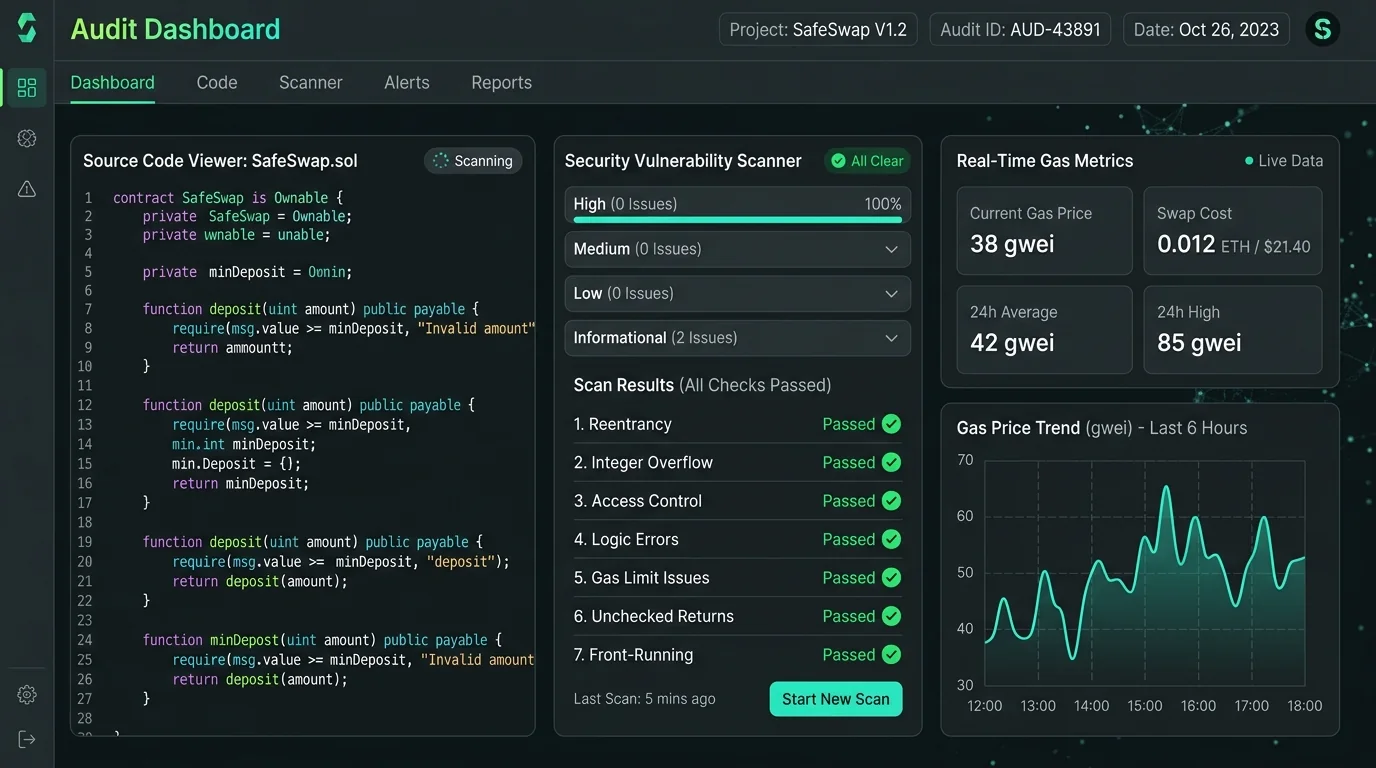 Smart Contract Security Audit Dashboard